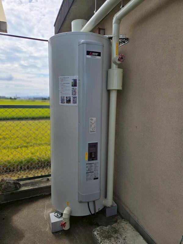 更新された電気温水器